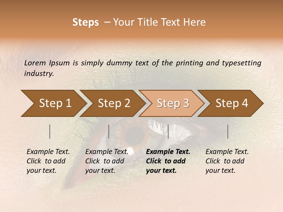 Eyebrow Paint Shot PowerPoint Template