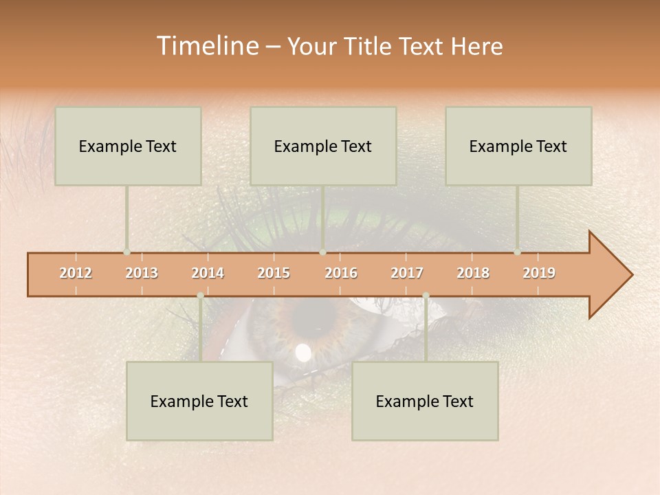 Eyebrow Paint Shot PowerPoint Template