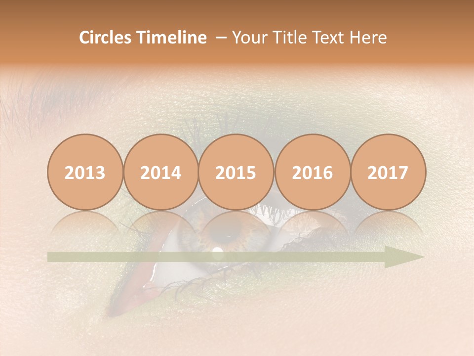 Eyebrow Paint Shot PowerPoint Template