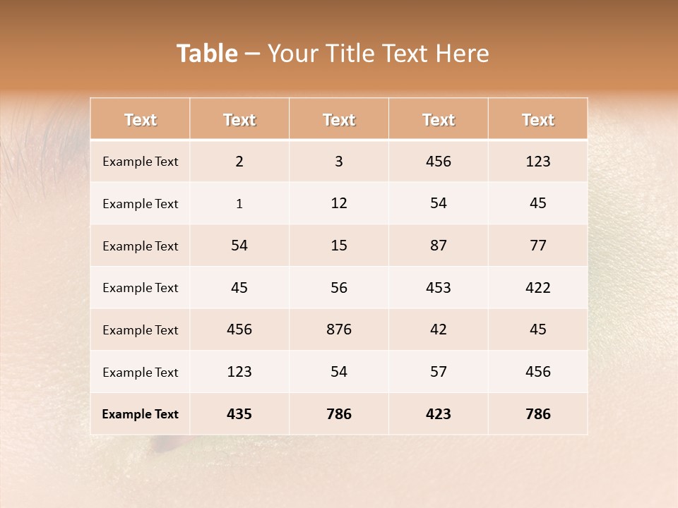 Eyebrow Paint Shot PowerPoint Template