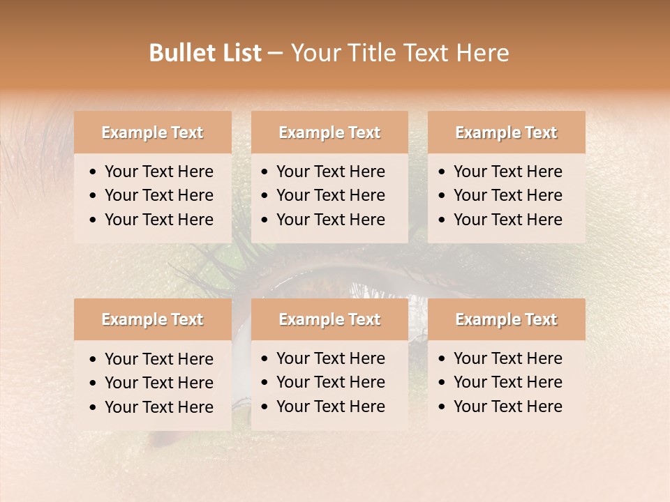Eyebrow Paint Shot PowerPoint Template