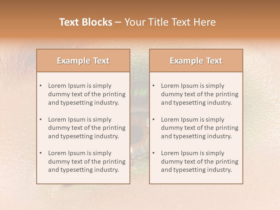 Eyebrow Paint Shot PowerPoint Template