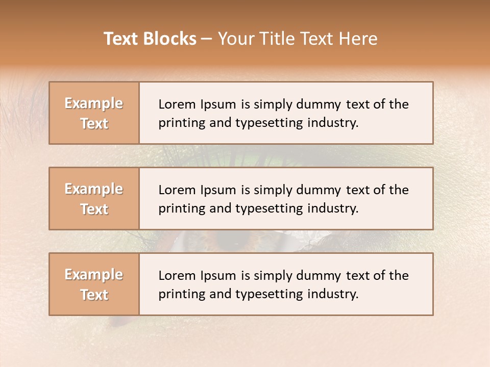 Eyebrow Paint Shot PowerPoint Template