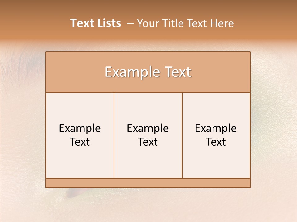 Eyebrow Paint Shot PowerPoint Template