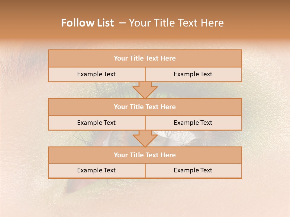 Eyebrow Paint Shot PowerPoint Template