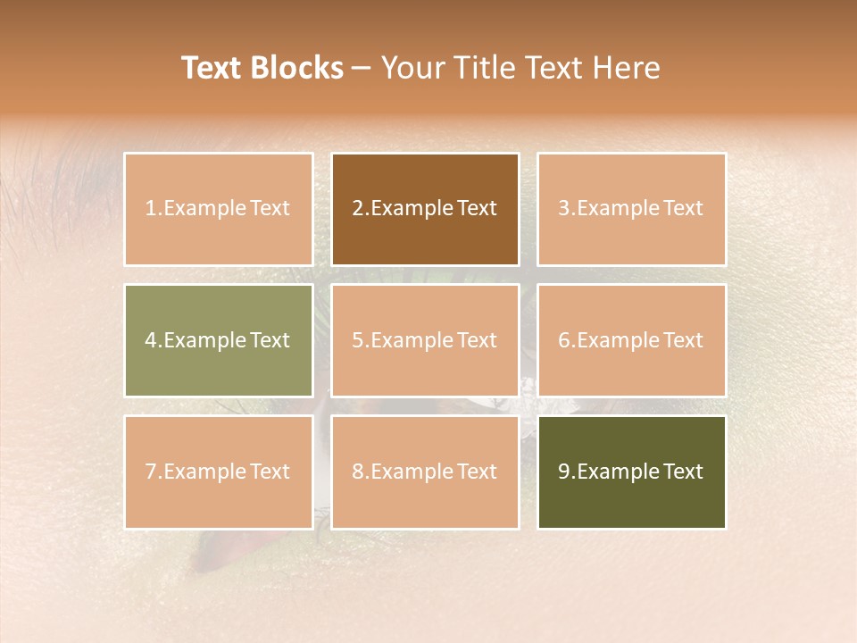 Eyebrow Paint Shot PowerPoint Template