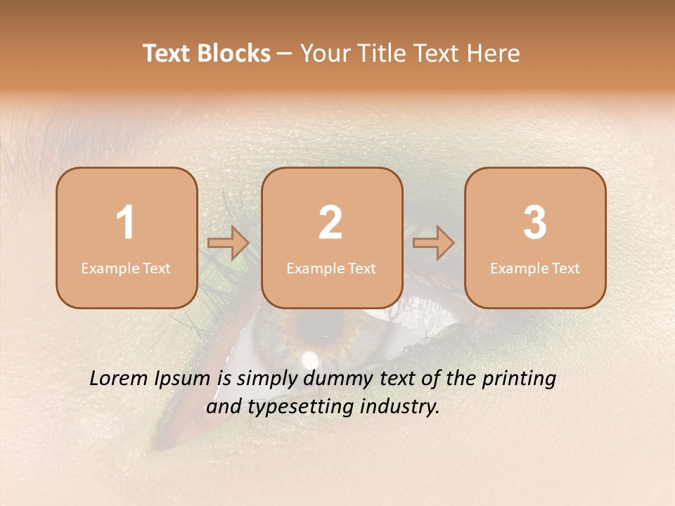 Eyebrow Paint Shot PowerPoint Template