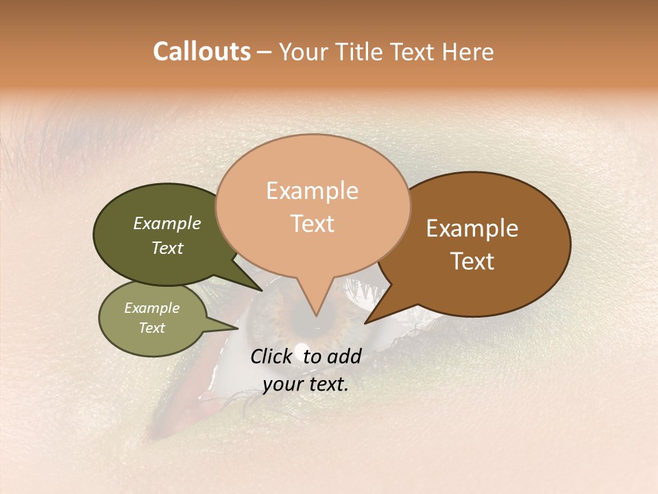 Eyebrow Paint Shot PowerPoint Template