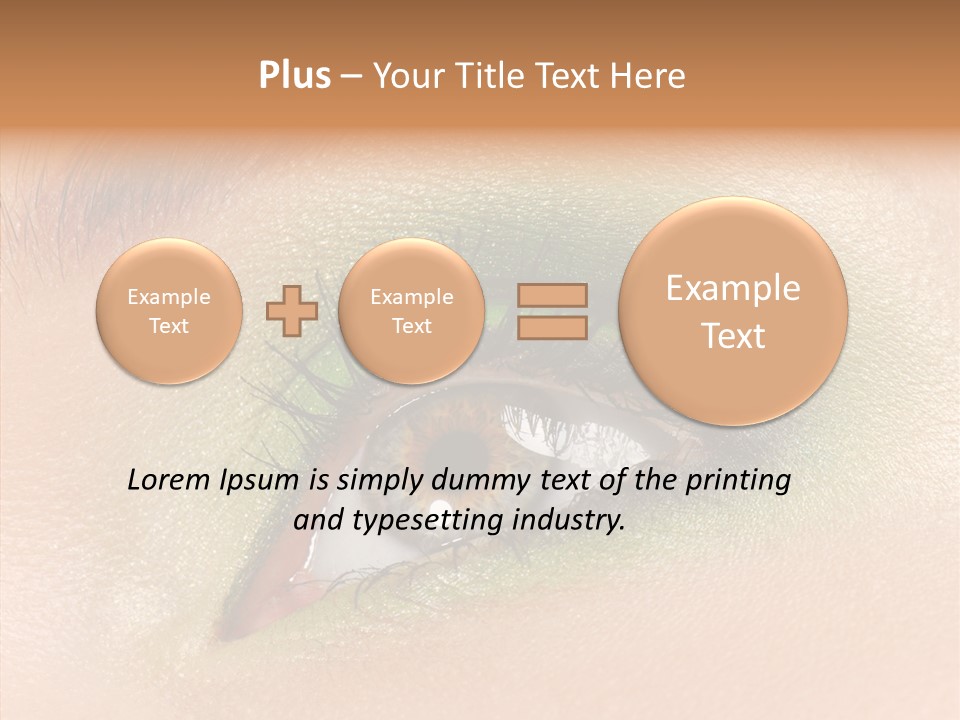 Eyebrow Paint Shot PowerPoint Template