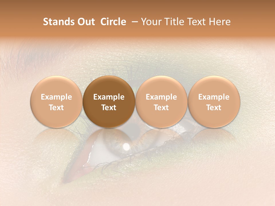 Eyebrow Paint Shot PowerPoint Template