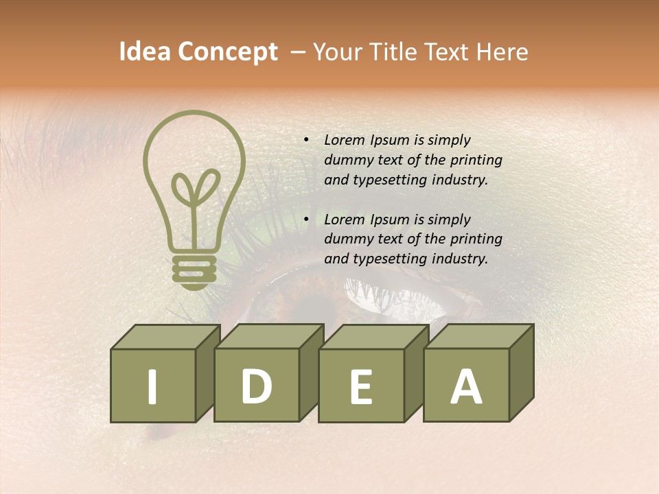 Eyebrow Paint Shot PowerPoint Template