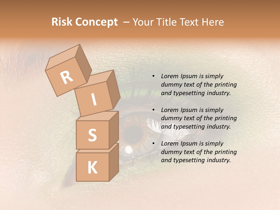 Eyebrow Paint Shot PowerPoint Template