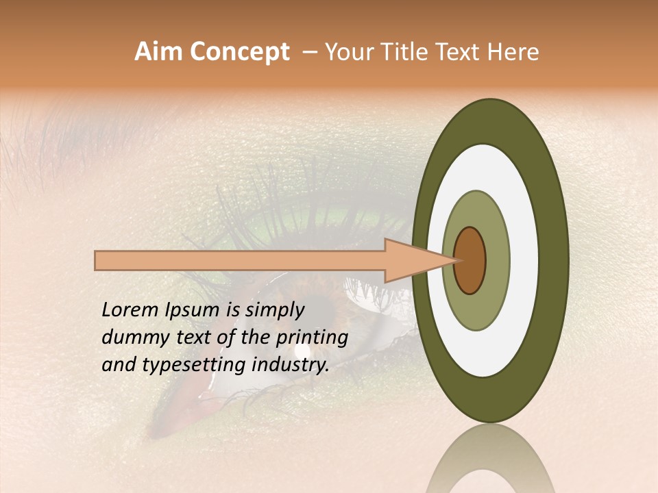 Eyebrow Paint Shot PowerPoint Template