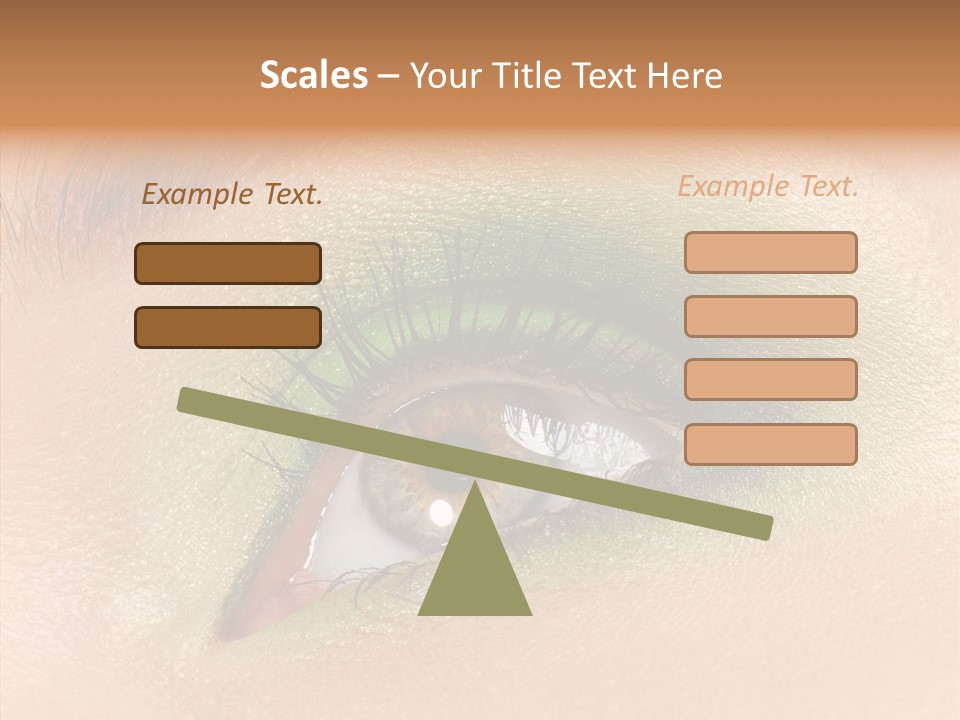 Eyebrow Paint Shot PowerPoint Template