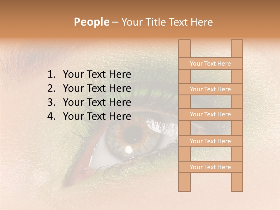 Eyebrow Paint Shot PowerPoint Template