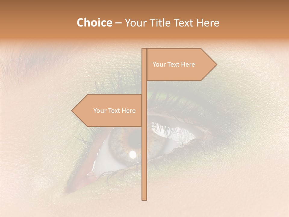 Eyebrow Paint Shot PowerPoint Template