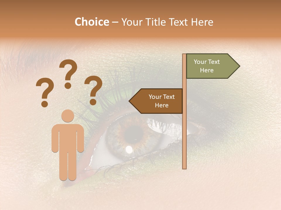 Eyebrow Paint Shot PowerPoint Template