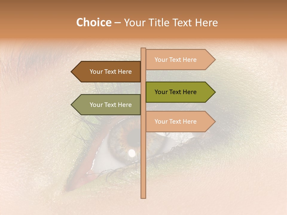 Eyebrow Paint Shot PowerPoint Template