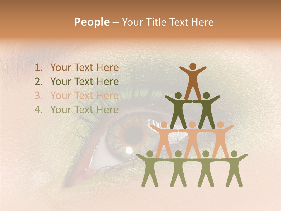 Eyebrow Paint Shot PowerPoint Template