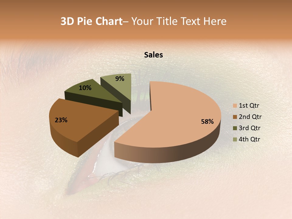 Eyebrow Paint Shot PowerPoint Template