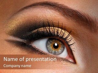 Ceremonial Makeup Beautiful PowerPoint Template