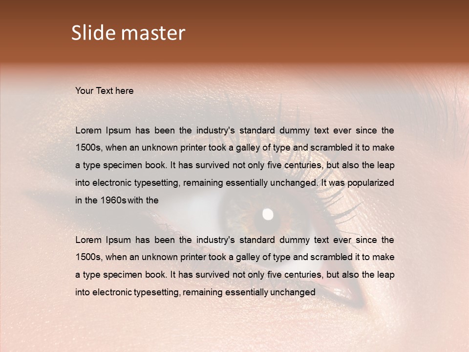 Ceremonial Makeup Beautiful PowerPoint Template