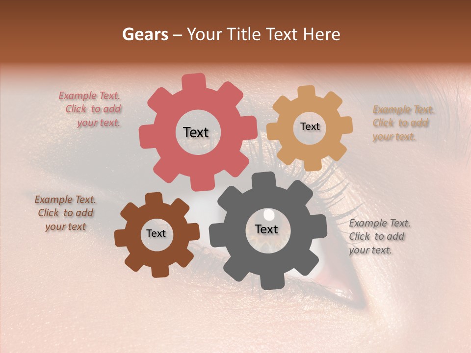 Ceremonial Makeup Beautiful PowerPoint Template