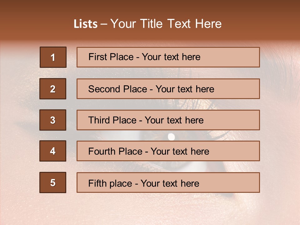 Ceremonial Makeup Beautiful PowerPoint Template