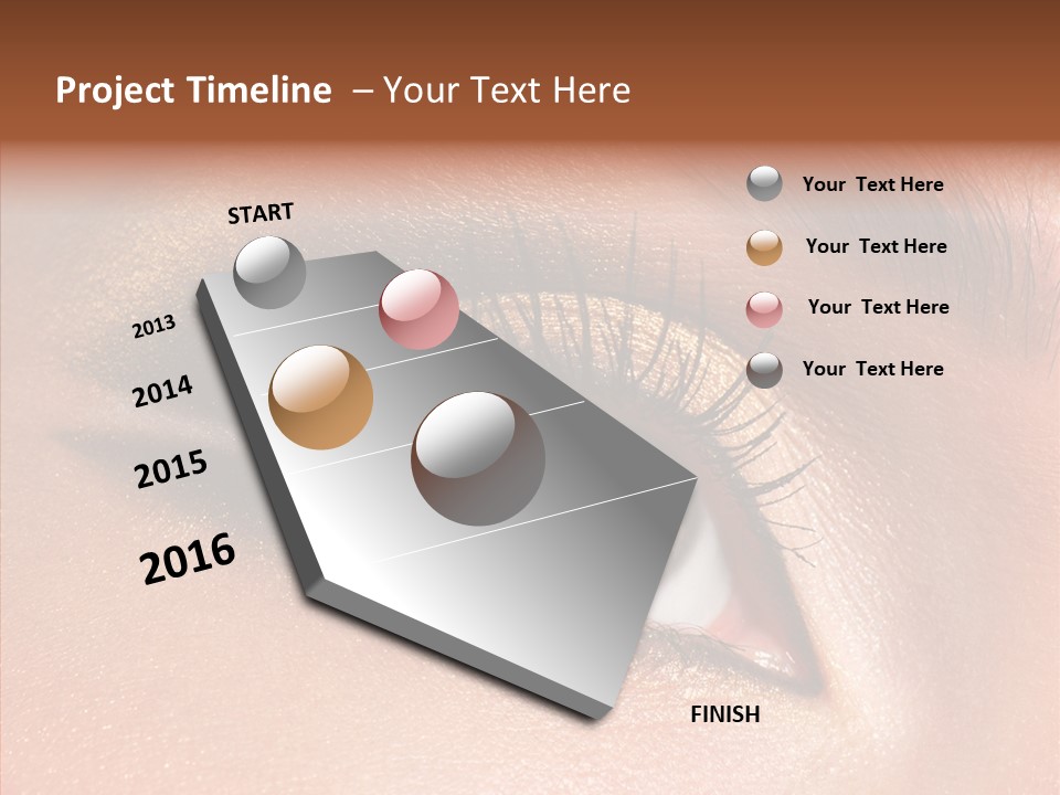 Ceremonial Makeup Beautiful PowerPoint Template