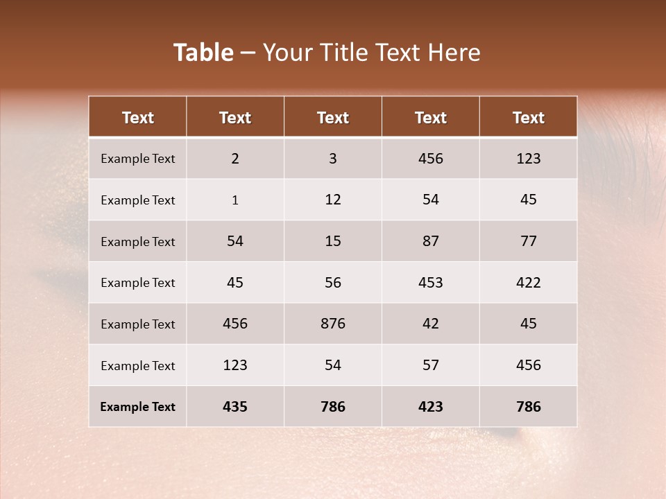 Ceremonial Makeup Beautiful PowerPoint Template