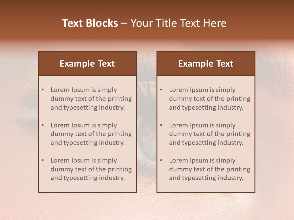 Ceremonial Makeup Beautiful PowerPoint Template