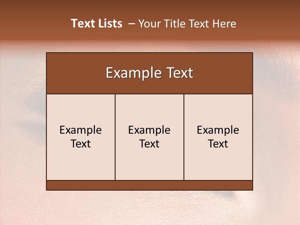 Ceremonial Makeup Beautiful PowerPoint Template