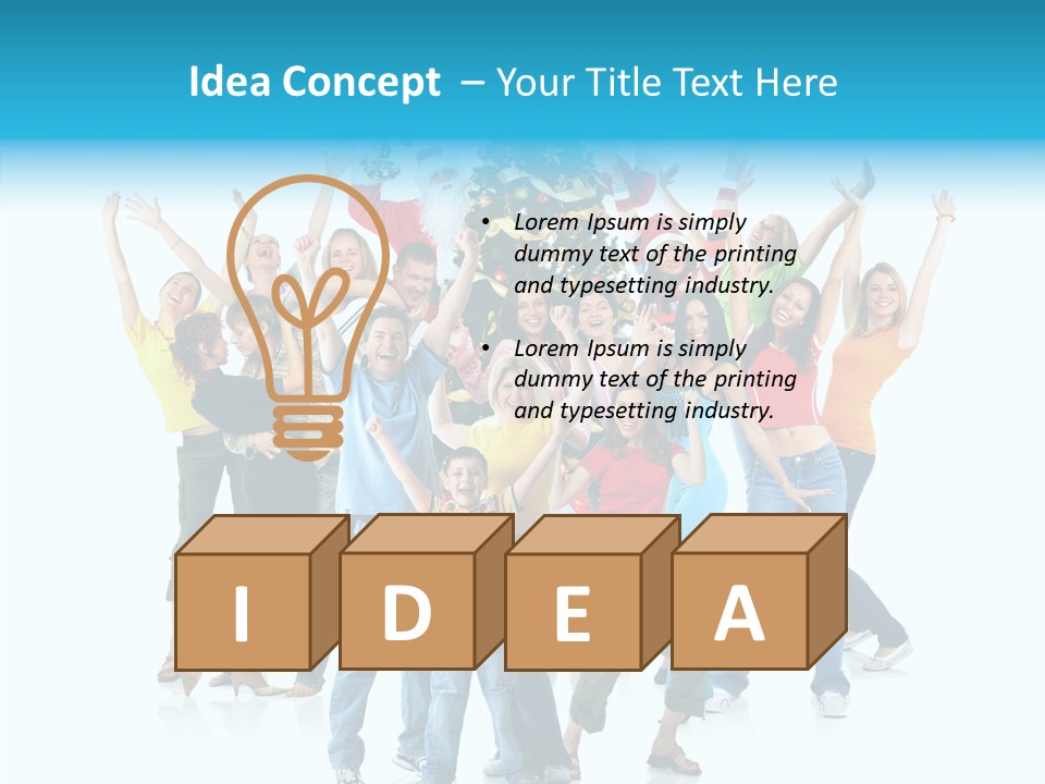 Background Euphoria Happy PowerPoint Template