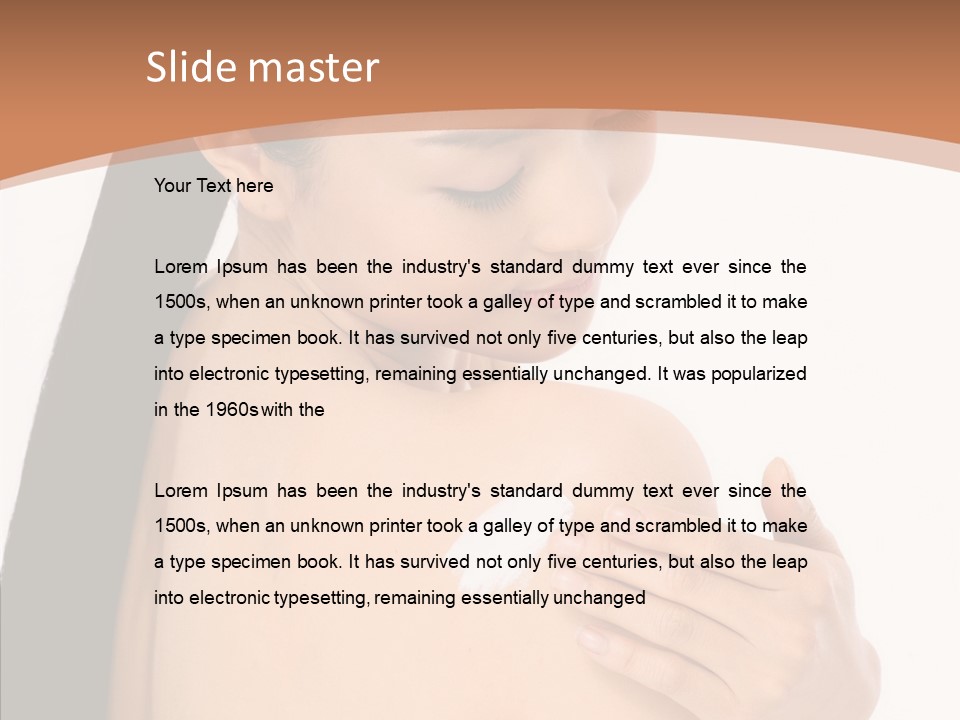 Health Massage Korean PowerPoint Template