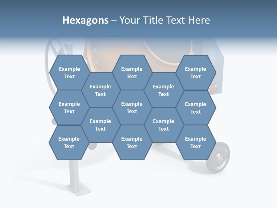 Concrete-Mixer White Industrial PowerPoint Template