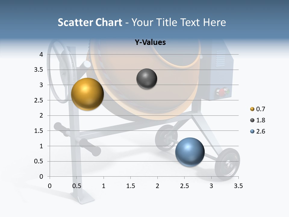Concrete-Mixer White Industrial PowerPoint Template