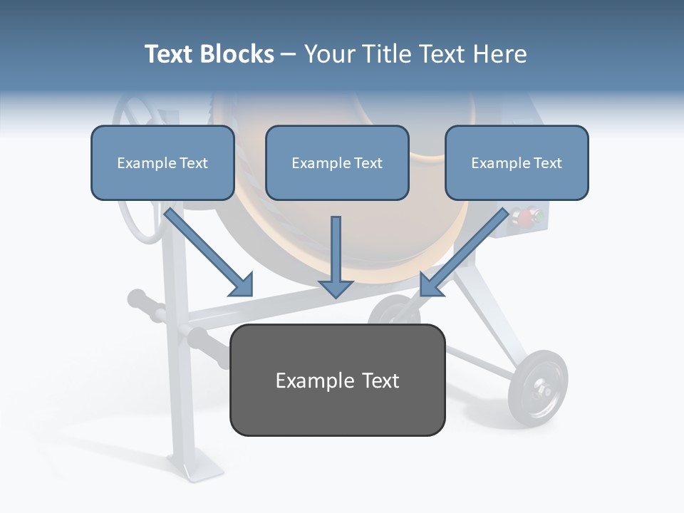Concrete-Mixer White Industrial PowerPoint Template