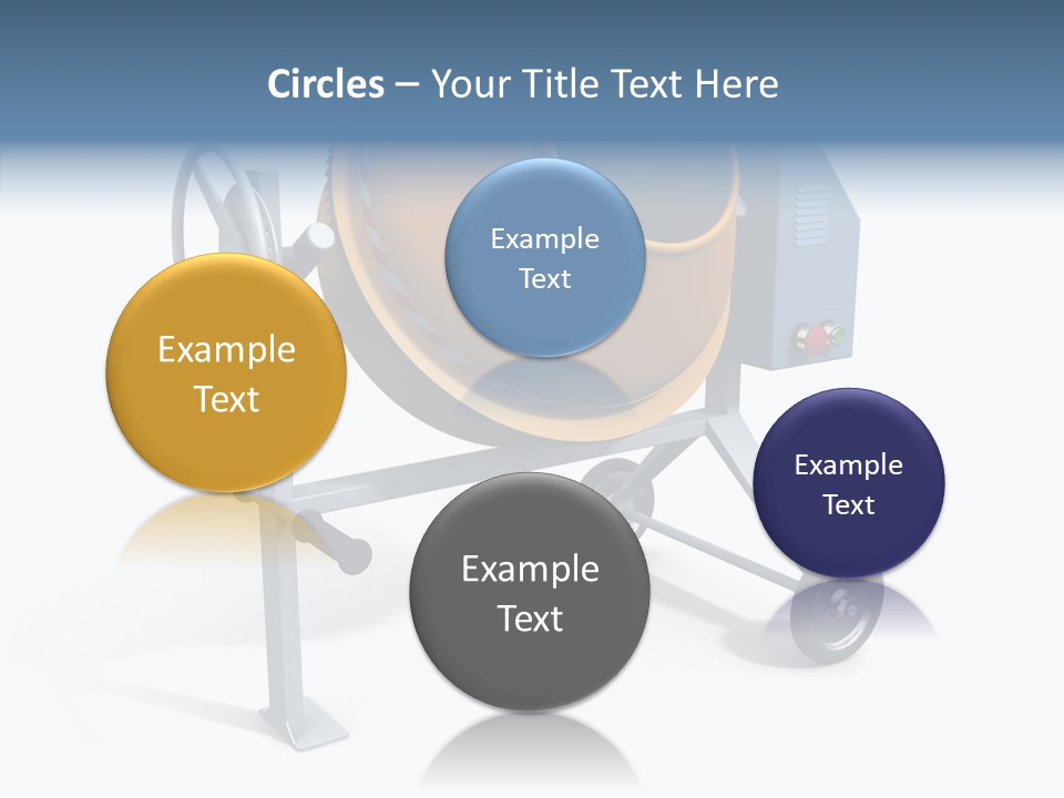 Concrete-Mixer White Industrial PowerPoint Template