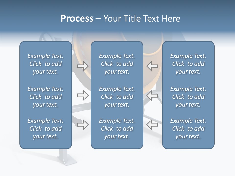 Concrete-Mixer White Industrial PowerPoint Template