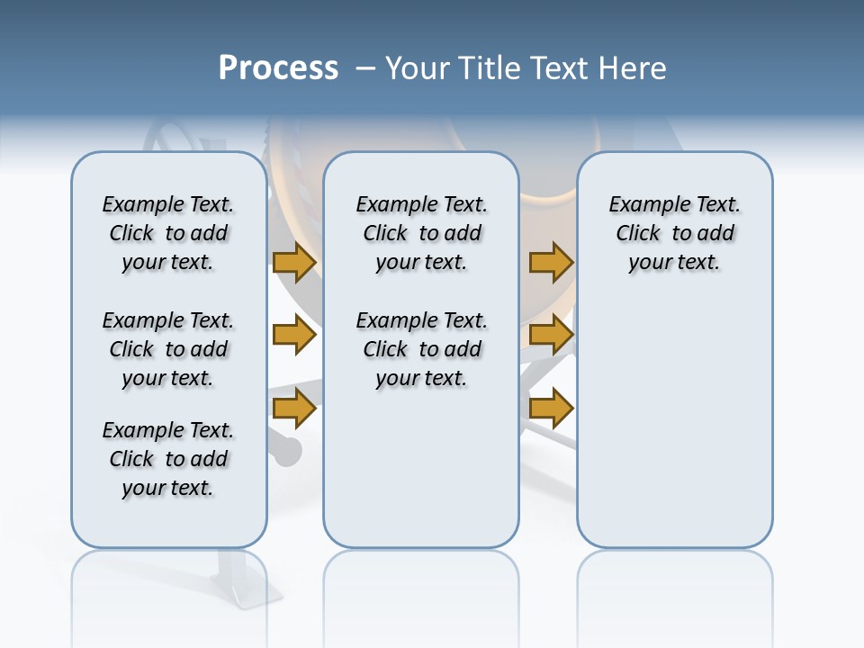 Concrete-Mixer White Industrial PowerPoint Template