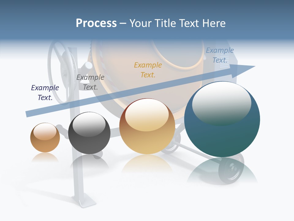 Concrete-Mixer White Industrial PowerPoint Template