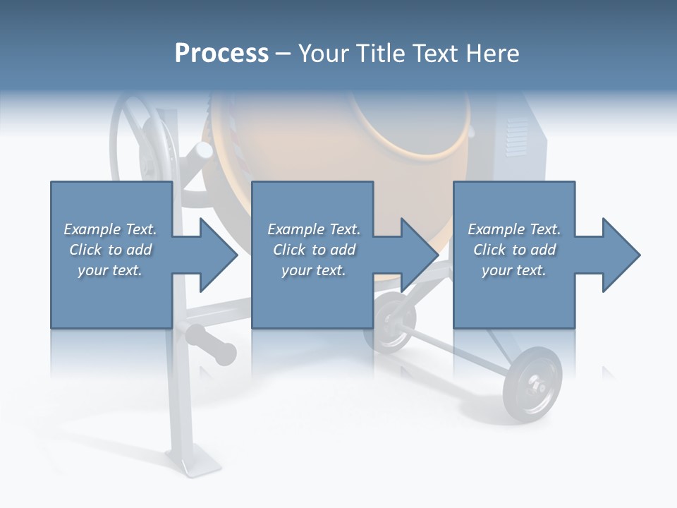 Concrete-Mixer White Industrial PowerPoint Template