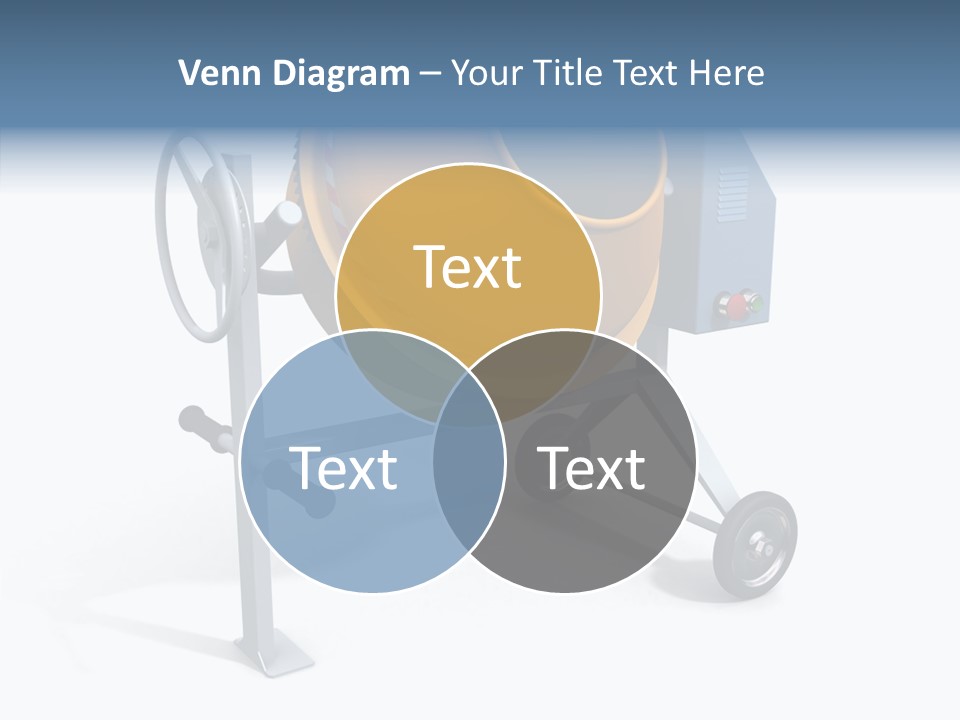 Concrete-Mixer White Industrial PowerPoint Template