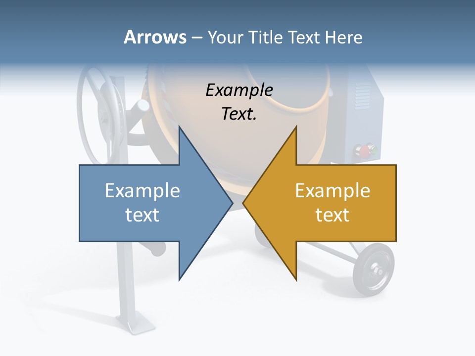 Concrete-Mixer White Industrial PowerPoint Template