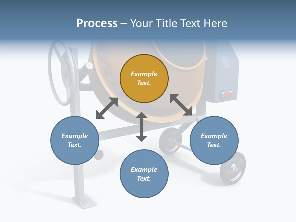 Concrete-Mixer White Industrial PowerPoint Template