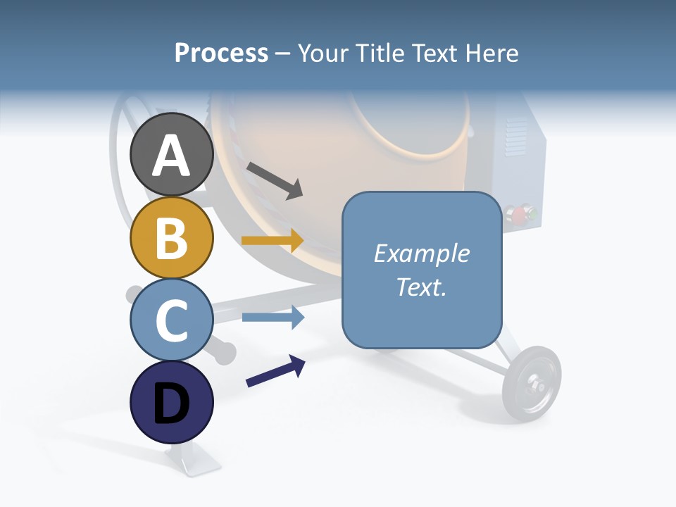 Concrete-Mixer White Industrial PowerPoint Template