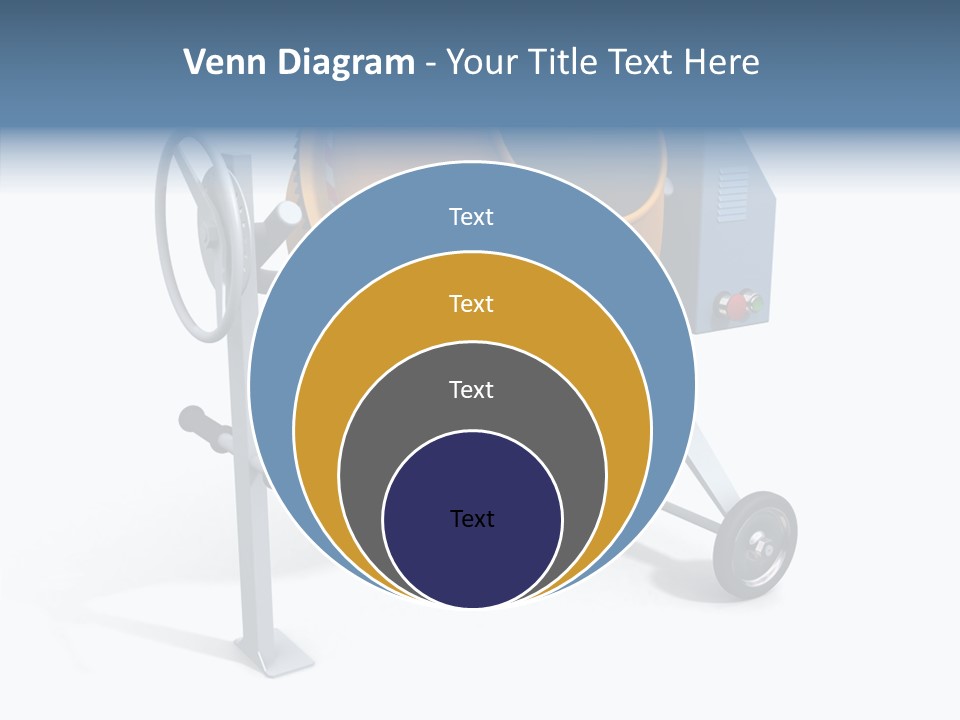Concrete-Mixer White Industrial PowerPoint Template