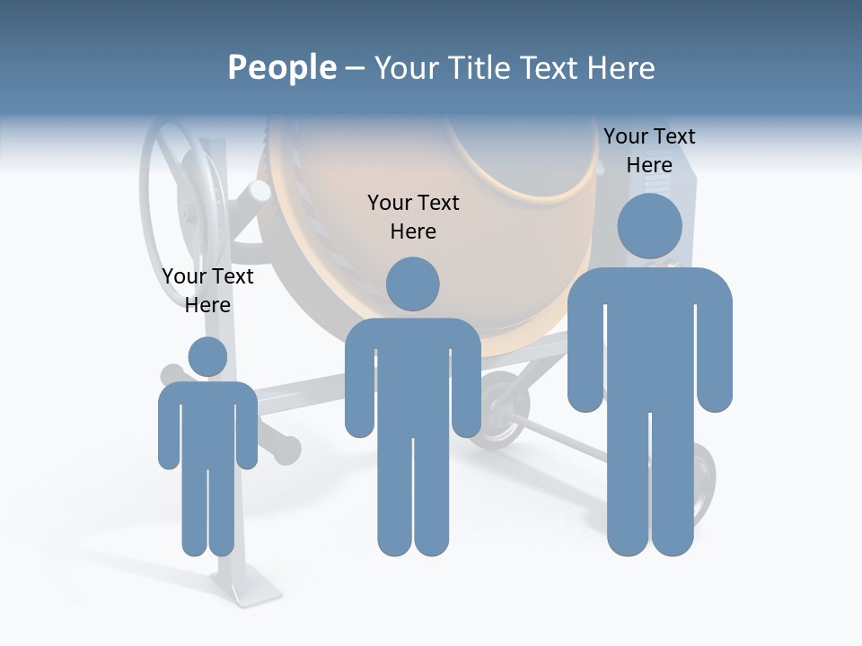 Concrete-Mixer White Industrial PowerPoint Template