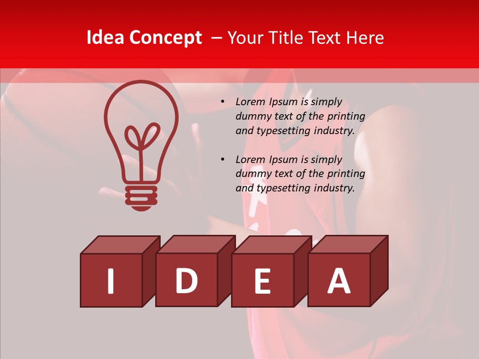 Basket Asian Athletic PowerPoint Template