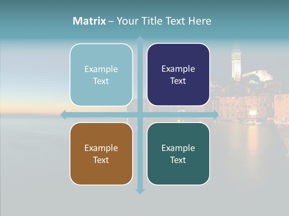 Quietude Setting Belfry PowerPoint Template